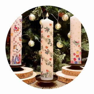Advent Candles to light everyday in the countdown to Christmas
