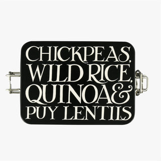 Emma Bridgewater Black Toast & Marmalade Food Storage Kitchen Clip Lid Black Tin