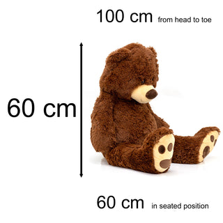 100cm Giant Teddy Bear Cuddly Toy | Extra Large Teddy Bear Super Cuddly Plush Toy | Big Teddy Bear Soft Teddy Bears Giant Soft Toy