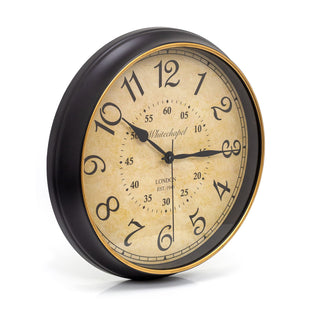 Vintage Style Wall Clock | London Whitechapel Antique Wall Mounted Clock - 34cm