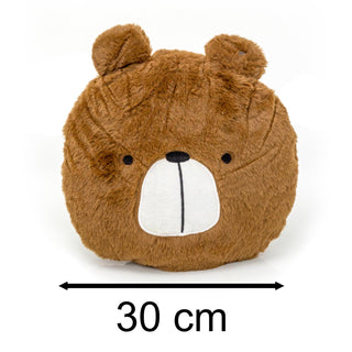 Children's Fun Soft Plush Animal Cushion | Kids Scatter Cushion - Bear