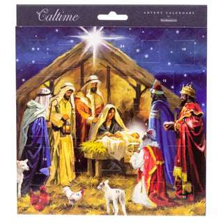 Christmas Advent Calendar Bethlehem Nativity Scene | Religious Advent Calendar Traditional Advent Calendar | Picture Advent Calendar Paper Advent Calendar - 21cm