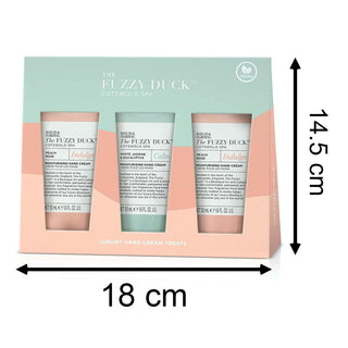 3 Piece Luxury Hand Cream Treats | Moisturising Hand Lotions Skincare Gift Box