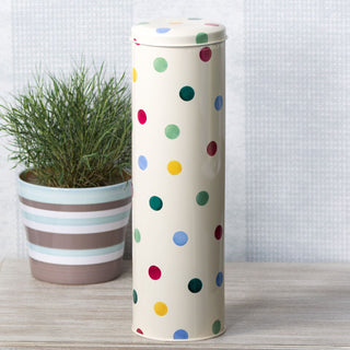 Emma Bridgewater Polka Dot Spaghetti Tin | Kitchen Pasta Storage Jar With Lid