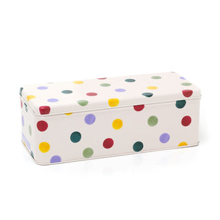 Emma Bridgewater Polka Dot Long Deep Cracker Tin | Kitchen Cracker Caddy