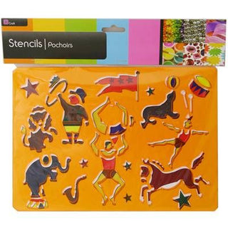 Art And Craft Stencil For Kids - Circus