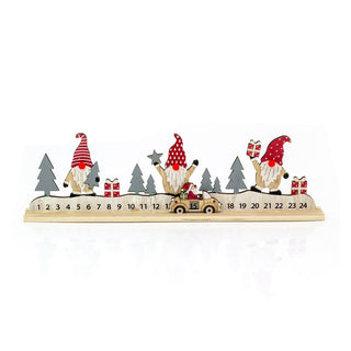 Santa's Festive Journey Advent Calendar | Sliding Santa Wooden Advent Calendar