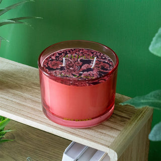 2 Wick Scented Candle Kashmir & Fig | Fig Fragrance Candle With Glass Holder