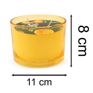 2 Wick Scented Candle Seville Orange | Citrus Scented Candle With Glass Holder