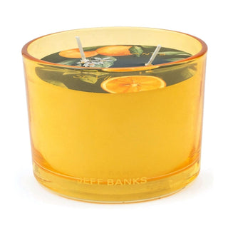 2 Wick Scented Candle Seville Orange | Citrus Scented Candle With Glass Holder