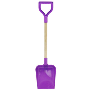 22 - Inch Square End Spade with Wooden Shaft & Plastic Grip – For Kids & Beach