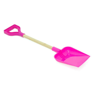 22 - Inch Square End Spade with Wooden Shaft & Plastic Grip – For Kids & Beach