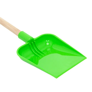 22 - Inch Square End Spade with Wooden Shaft & Plastic Grip – For Kids & Beach