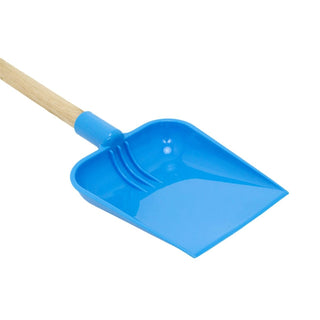 22 - Inch Square End Spade with Wooden Shaft & Plastic Grip – For Kids & Beach