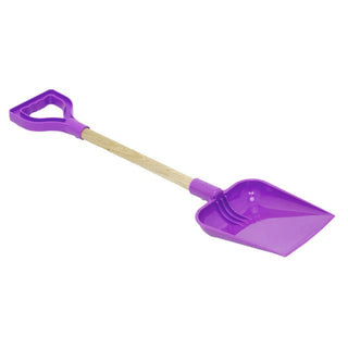 22 - Inch Square End Spade with Wooden Shaft & Plastic Grip – For Kids & Beach