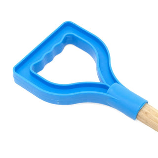 22 - Inch Square End Spade with Wooden Shaft & Plastic Grip – For Kids & Beach