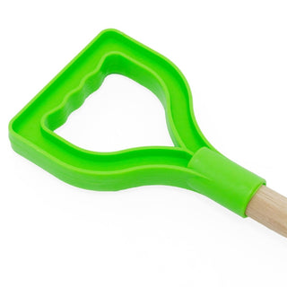 22 - Inch Square End Spade with Wooden Shaft & Plastic Grip – For Kids & Beach