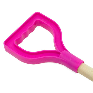 22 - Inch Square End Spade with Wooden Shaft & Plastic Grip – For Kids & Beach