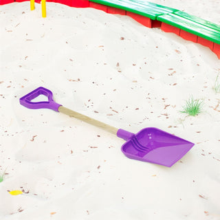 22 - Inch Square End Spade with Wooden Shaft & Plastic Grip – For Kids & Beach