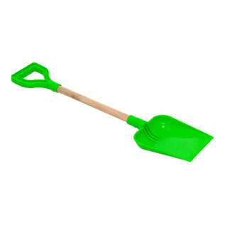 22 - Inch Square End Spade with Wooden Shaft & Plastic Grip – For Kids & Beach