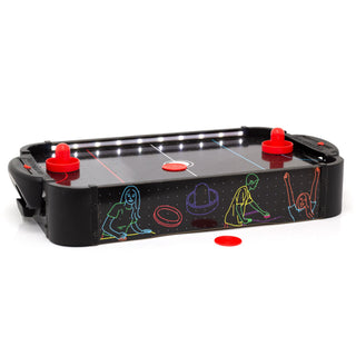 Electronic Tabletop Air Hockey Game with LED Lighting & Blower Air Hockey Table