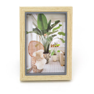 Mediterranean Wooden Photo Frame 4 x 6 | Freestanding Single Aperture 4 x 6 Picture Frame | Grey Picture Frame Tabletop Photo Frame 6 x 4
