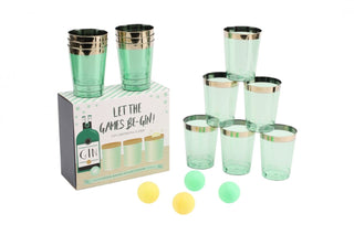 The Original Let The Games Be-Gin Deluxe Gin Pong Drinking Game