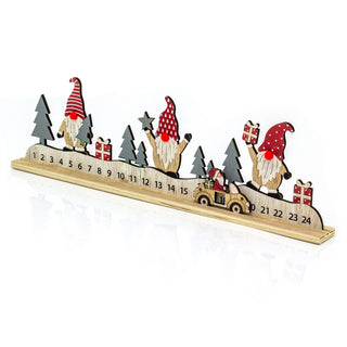 Santa's Festive Journey Advent Calendar | Sliding Santa Wooden Advent Calendar