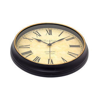 Vintage Style Wall Clock | London Whitechapel Antique Wall Mounted Clock - 34cm