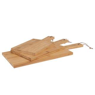 3 - Piece Bamboo Chopping Board Set with Handle | Paddle Style Cutting Boards
