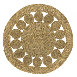 80cm Round Bohemian Rug Braided Area Rug | Woven Rugs Entrance Rug Round Scatter Rugs | Woven Braided Area Rugs