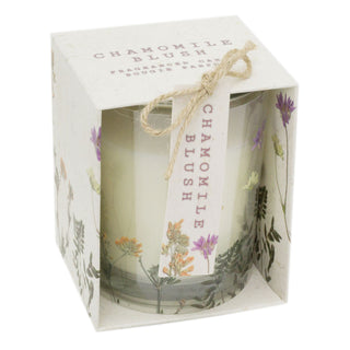 Botanical Candle In Glass Jar | Floral Jar Candle Aroma Candle And Pot | Glass Holder With Scented Candle Decorative Candles - Fragrance Varies One Supplied