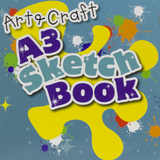 Kids A3 Art & Craft Sketchbook 60 Sheets | White Paper Large Art Drawing Pad