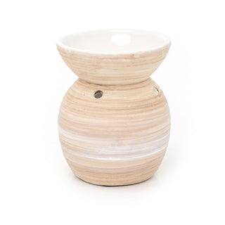 Mediterranean Stoneware Essential Oil Burner | Tealight Candle Wax Melt Burner