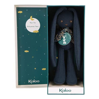 Kaloo Lapinoo Rabbit Cuddly Toy 25cm | Midnight Blue Newborn Baby Bunny Doll