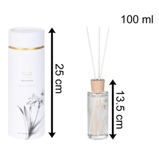 100ml Floral Perfume Reed Diffuser Room Freshener | Air Freshener Reed Fragrance Diffuser Set | Botanical Aroma Gift - Fragrance Varies One Supplied