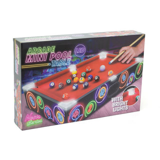 Kids LED Light-up Tabletop Pool Table | Children's Pool Table With LED Lighting