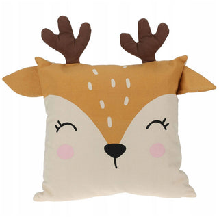 Children's Animal Cuddle Cushion | Novelty Bed Pillow Scatter Cushion For Kids - Deer