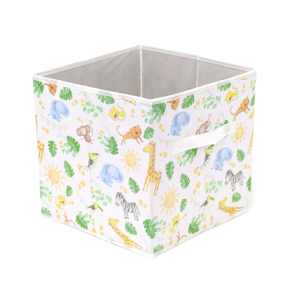 Foldable Nursery Storage Box Childrens Jungle Safari Fabric Storage