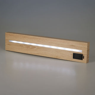 Wall Shelf with Built-in LED Light | Modern Light Wood Floating LED Shelf - 60cm
