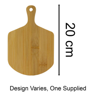 Mini Bamboo Cheese Board & Knife | Small Wooden Cheese Serving Platter - 20cm