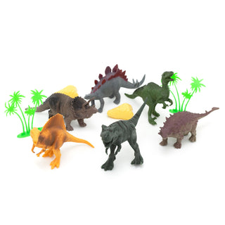 6 Piece Dinosaur Figures Set for Kids | Children's Jurassic Dinosaur Playset