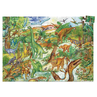 Djeco DJ07424 Observation Puzzle Dinosaurs | 100 Piece Jigsaw Puzzle For Kids