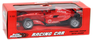 Racing Machines Plastic Pull Back F1 Friction F1 Racing Car With Sound 1:18 ~ Red
