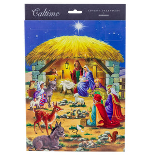 Christmas Advent Calendar Bethlehem Nativity Scene | Religious Advent Calendar Traditional Advent Calendar | Picture Advent Calendar Paper Advent Calendar