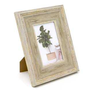 4x6 Antique Style White Washed Photo Frame Wall Mounted Single 6x4 Picture Frame