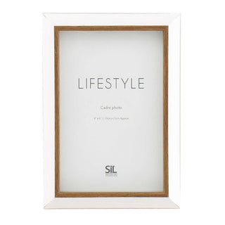 5 - Piece Natural White Photo Frame Set | Wooden Wall Mounted Multi Picture Frames