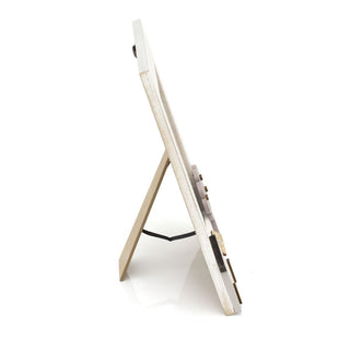 5 x 7 Wooden House Photo Frame Single Aperture Shabby Chic Photo Frame | White Picture Frame Freestanding Photo Frame | Wall Mounted Picture Frame