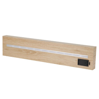Wall Shelf with Built-in LED Light | Modern Light Wood Floating LED Shelf - 60cm