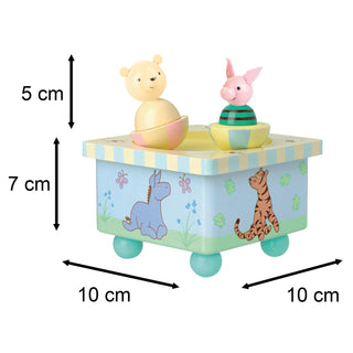 Winnie The Pooh Wooden Music Box Children's Wind Up Bedtime Lullaby Musical Box